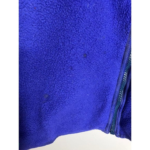 VINTAGE Patagonia Fleece Blue Made in USA Men's Large Distressed READ - Picture 4 of 16